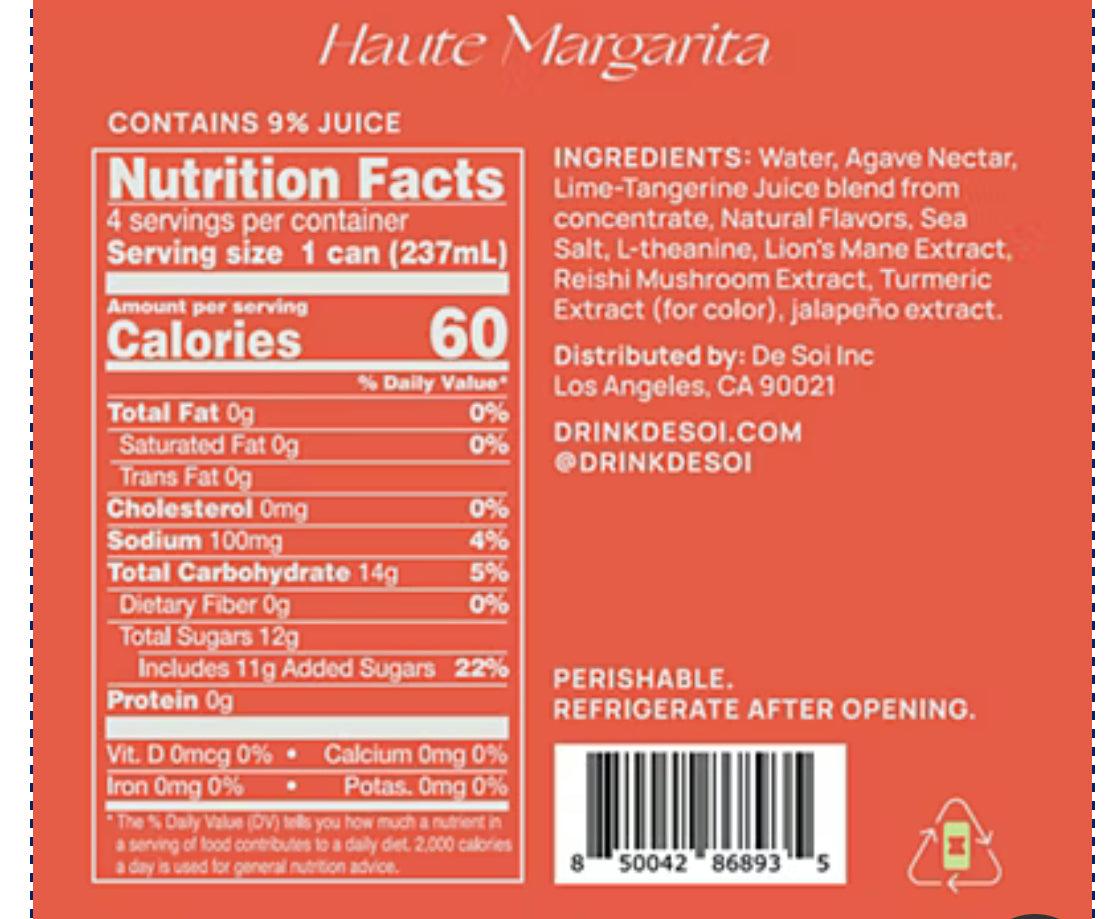 De Soi - Haute Margarita (4 pack)