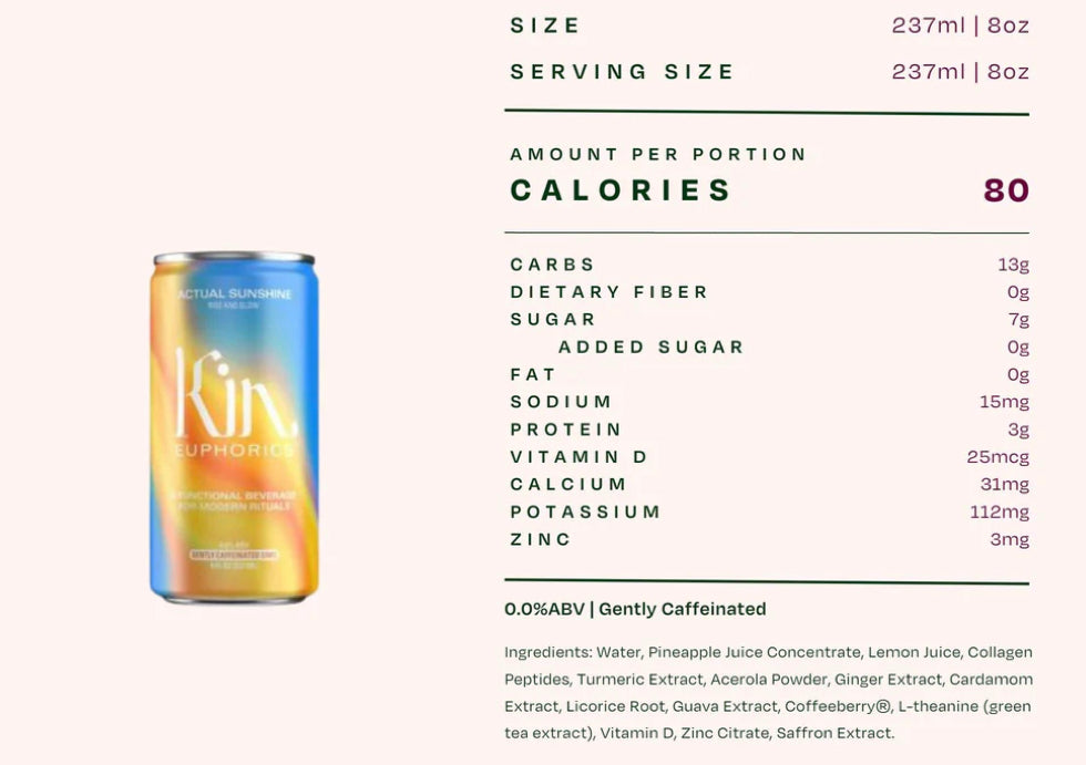 Kin Actual Sunshine (4 pack)