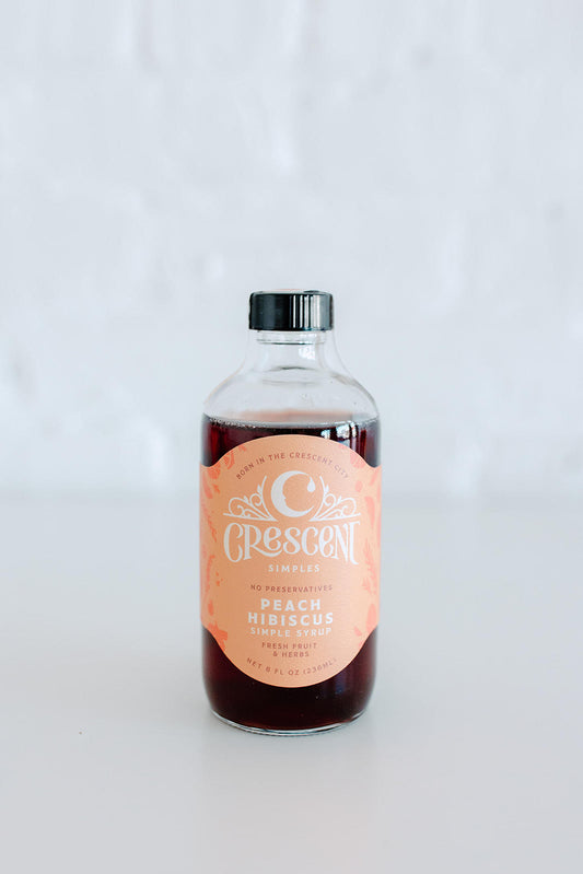 Crescent Simples - Peach Hibiscus