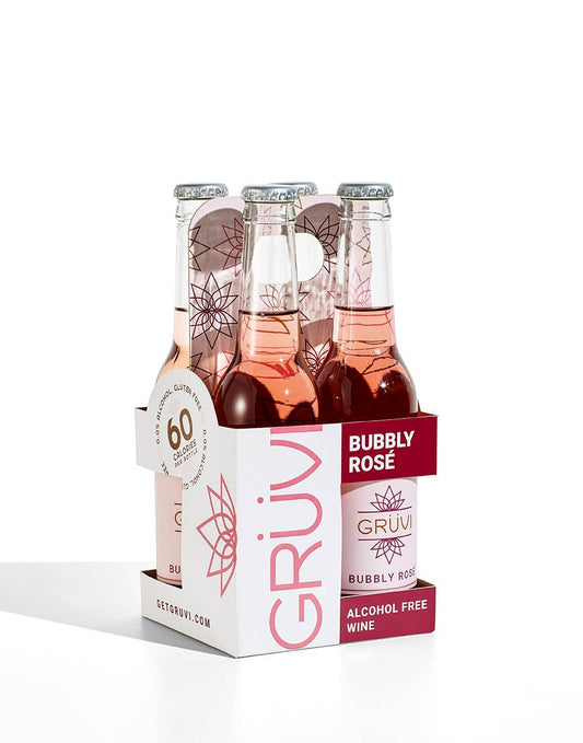 Gruvi Non-Alcoholic Bubbly Rosé (4 pack)