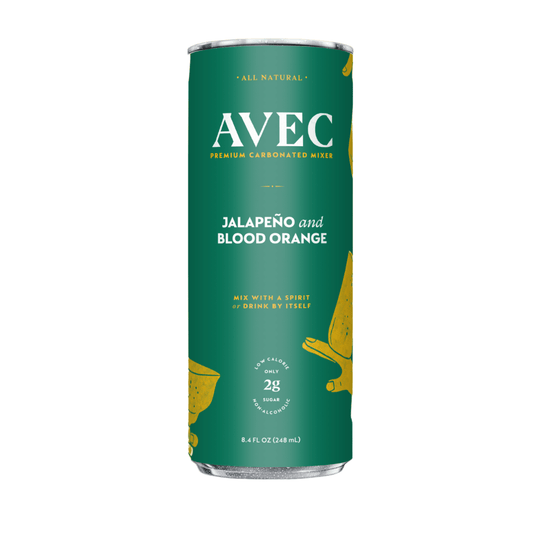 AVEC Jalapeño & Blood Orange — Carbonated Cocktail Mixer